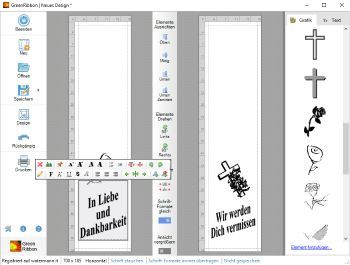 easy print inkl. Kranzschleifen-Software